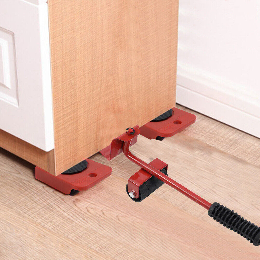 5 PCS Heavy Duty Furniture Shifter Lifter Set Wheel Moving Removal Slider — image 10