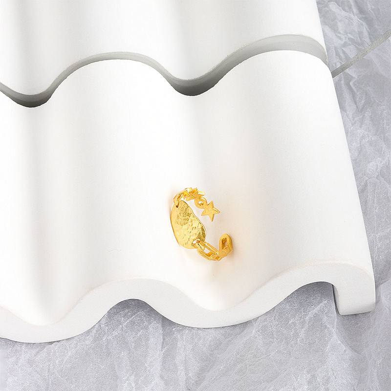 Small Design Hollow Chain Ring