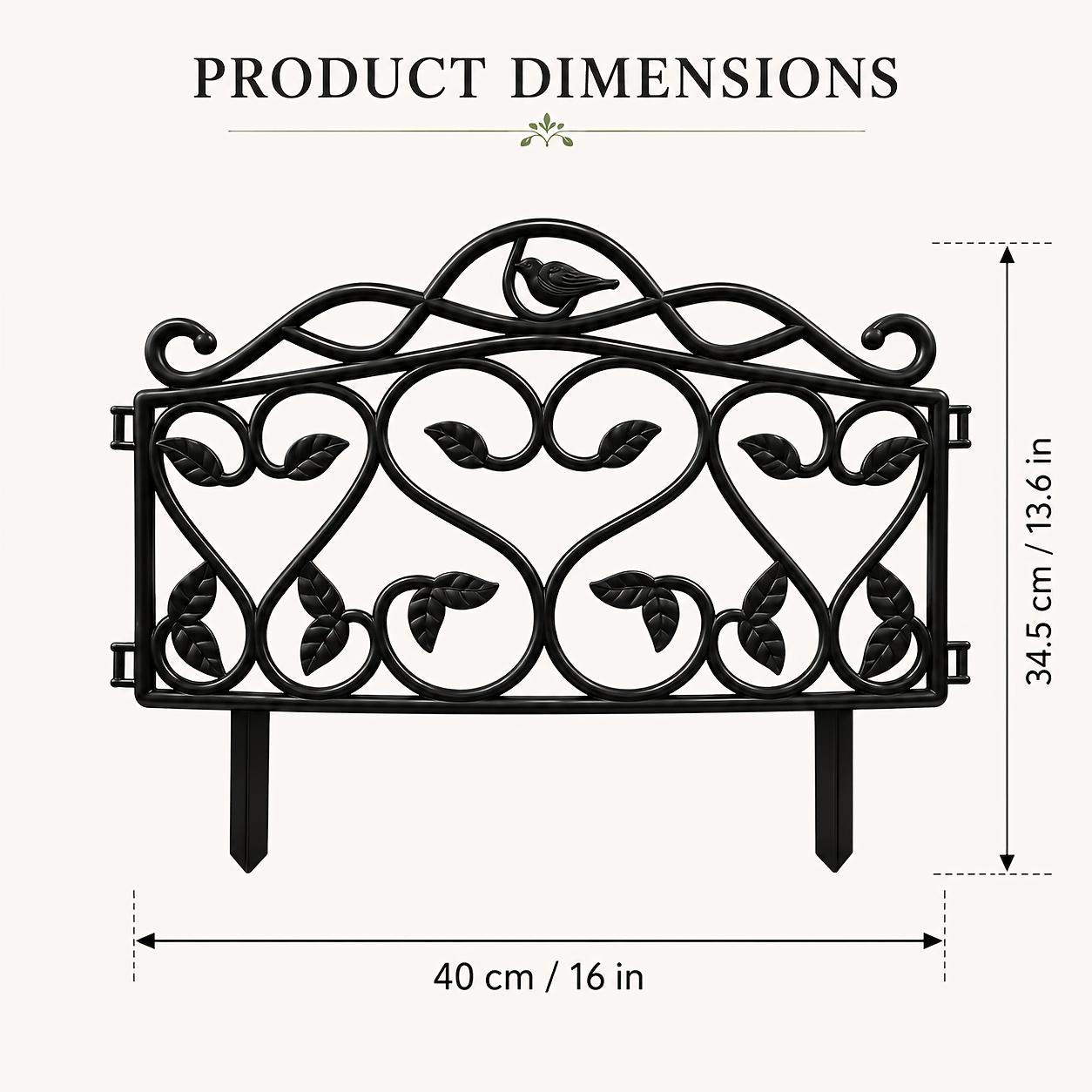 Set Of 10 New Decorative Garden Fences European-Style Plastic, picture 2 of 2