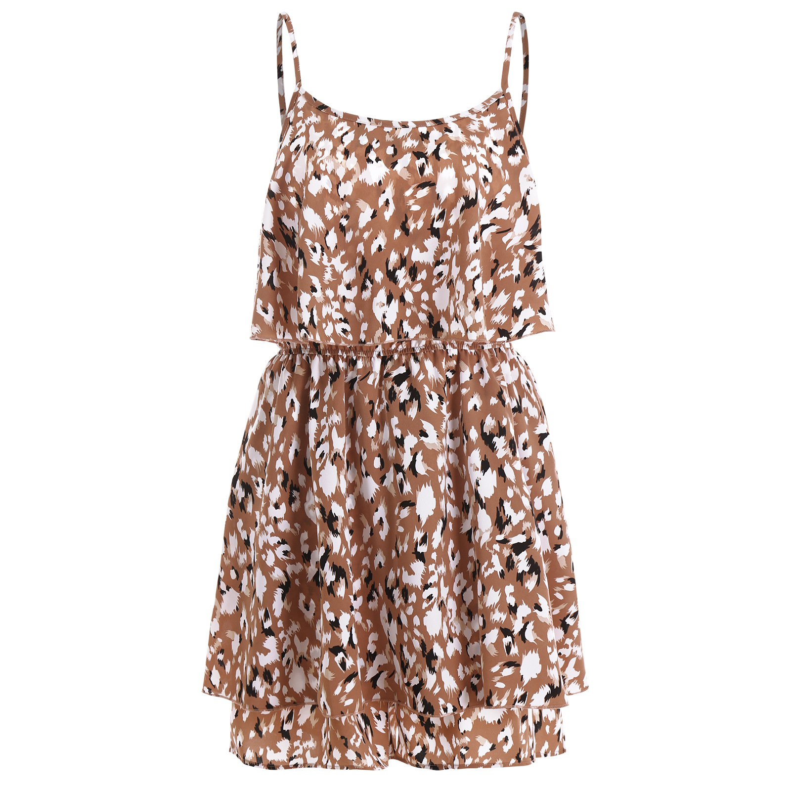 Women’s European And American Suspenders Floral Jumpsuit