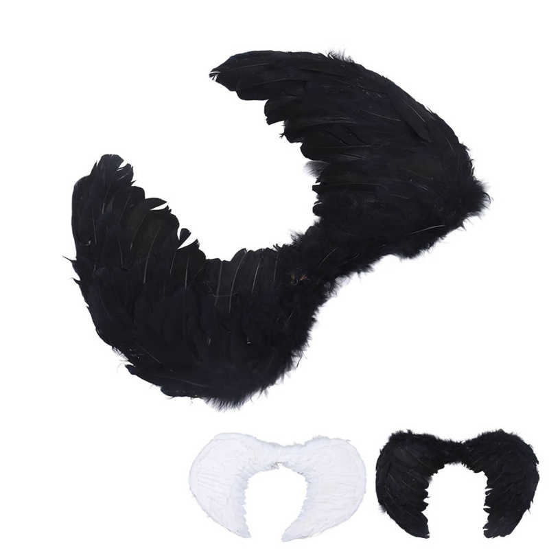 Angel Feather Wings On Christmas Stage