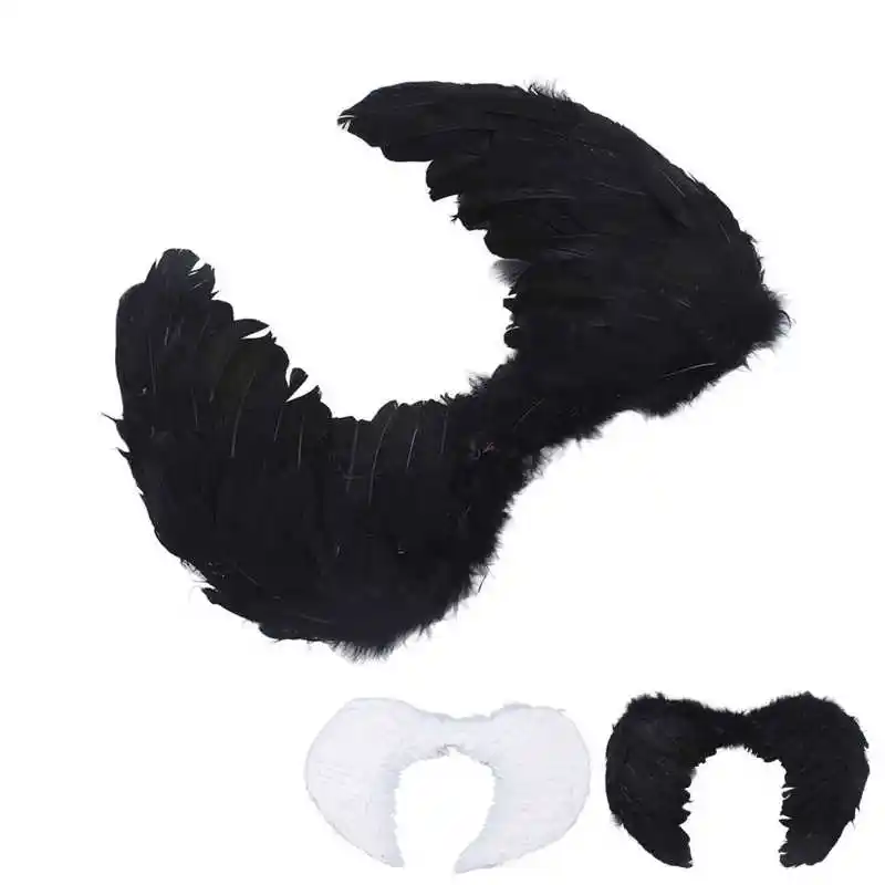 Angel Feather Wings On Christmas Stage