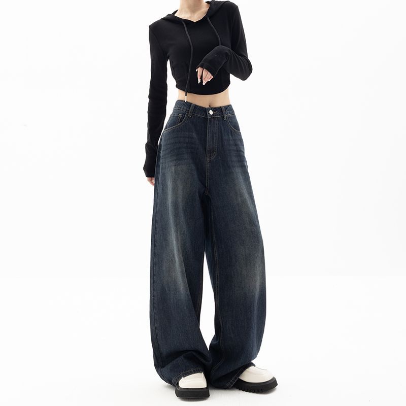 Title 3, Pantaloni Wide Leg Retro Street da Donna. Gamba...