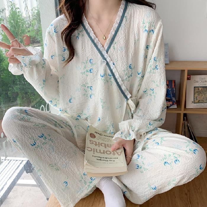 Women's Fashion Casual Lace-up Long Sleeve Trouser Suit