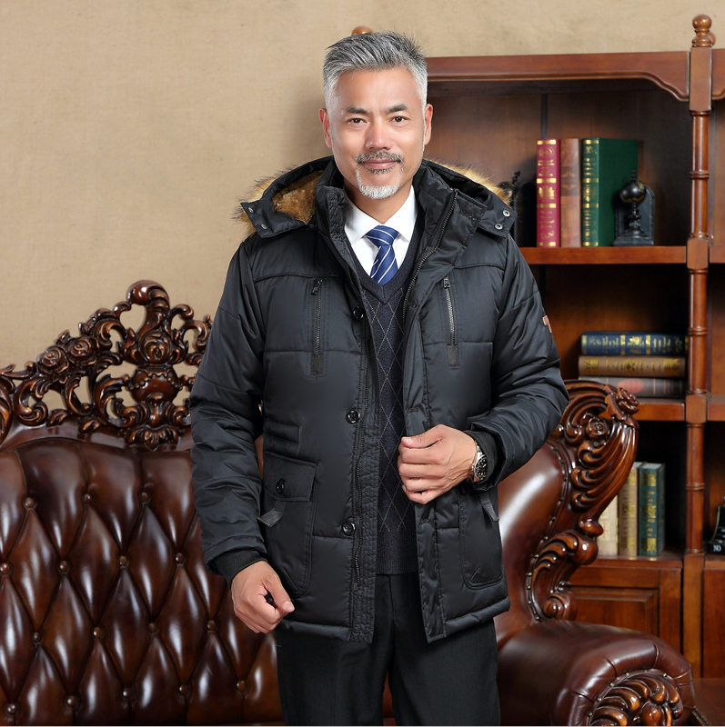 Dad Dress Plus Velvet Thick Loose Large Size