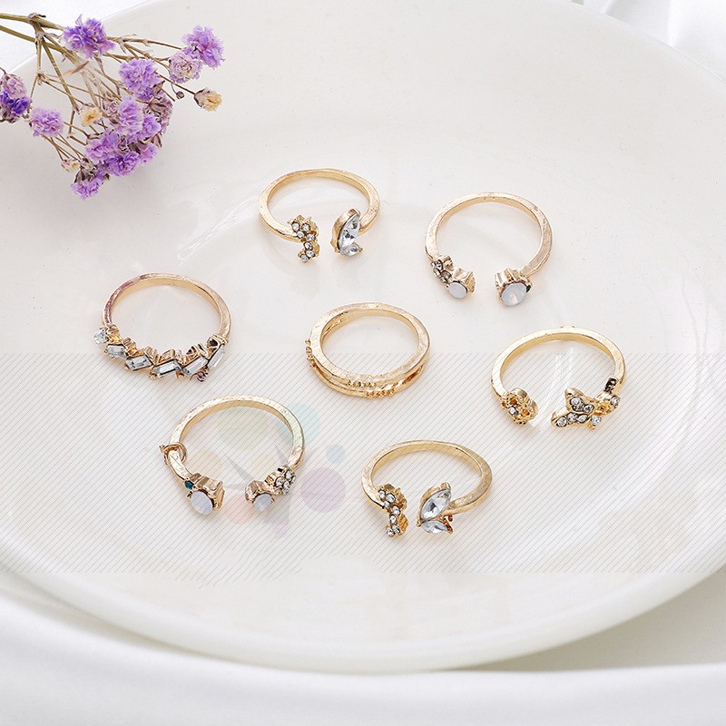 Women's Butterfly Flower Gold Ring