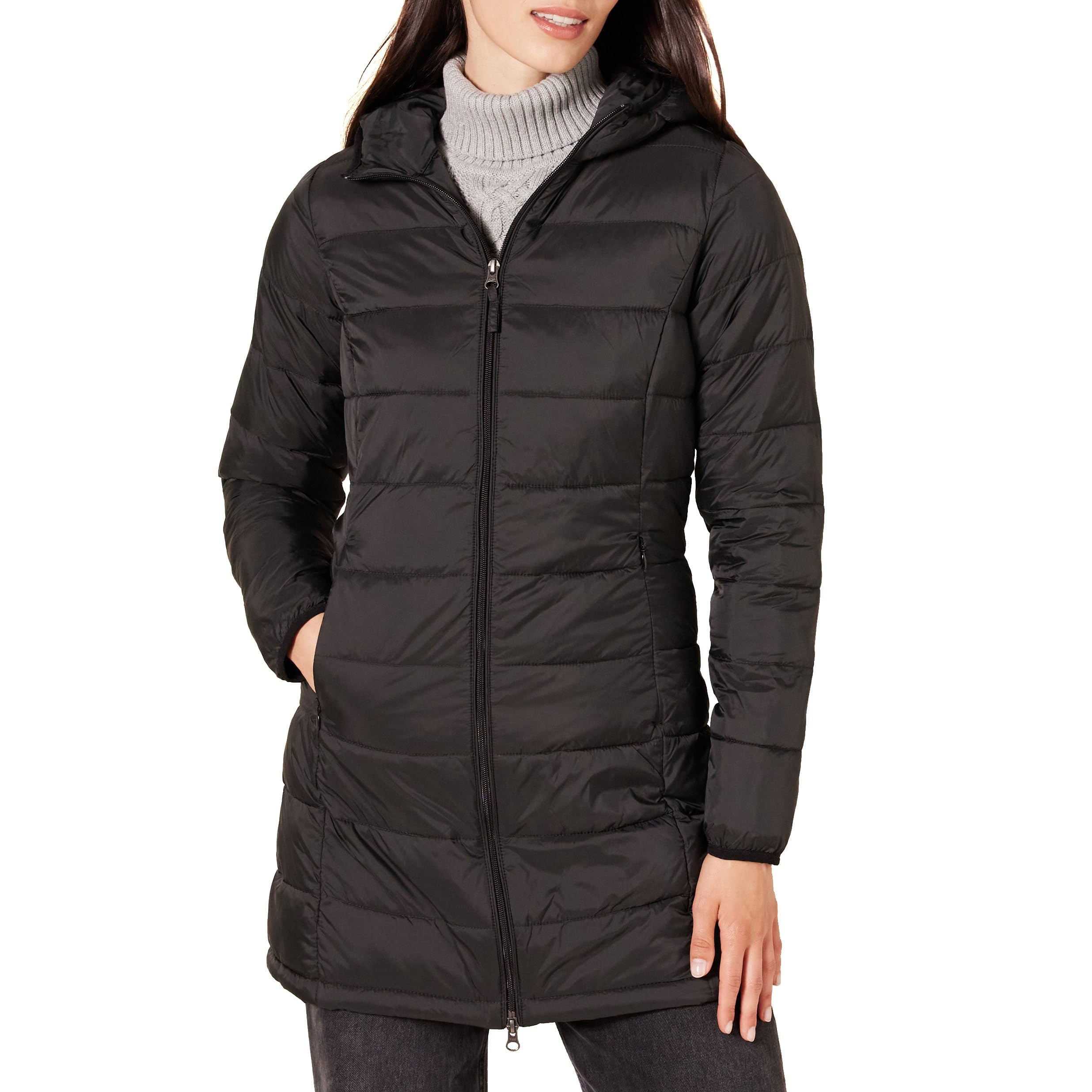 Women's Lightweight Water-Resistant Packable Hooded Puffer Coat