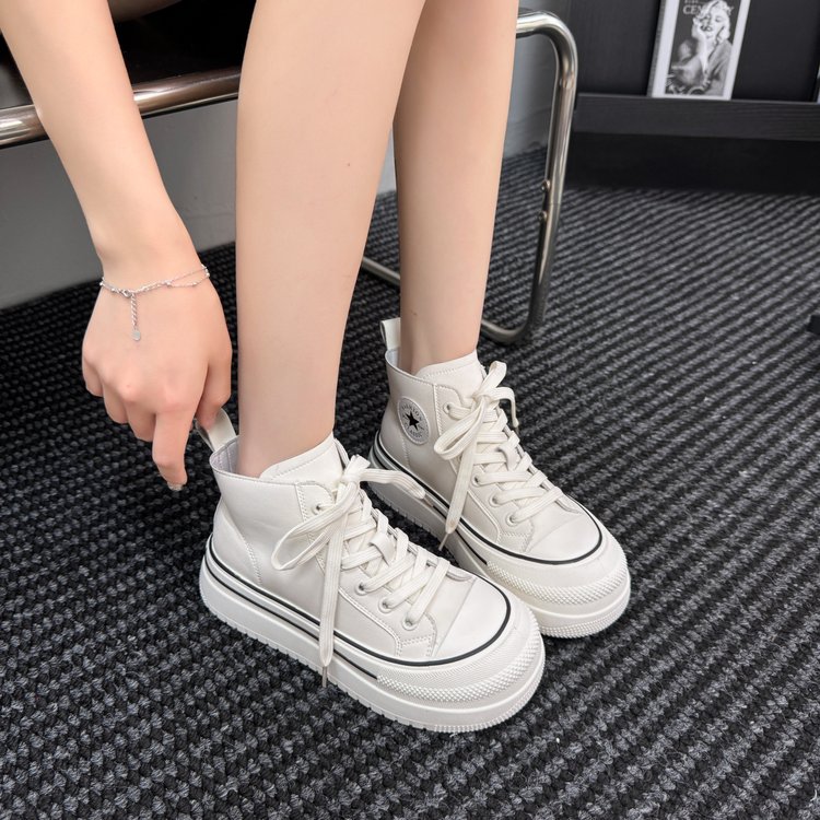 High-Top Canvas Sneakers