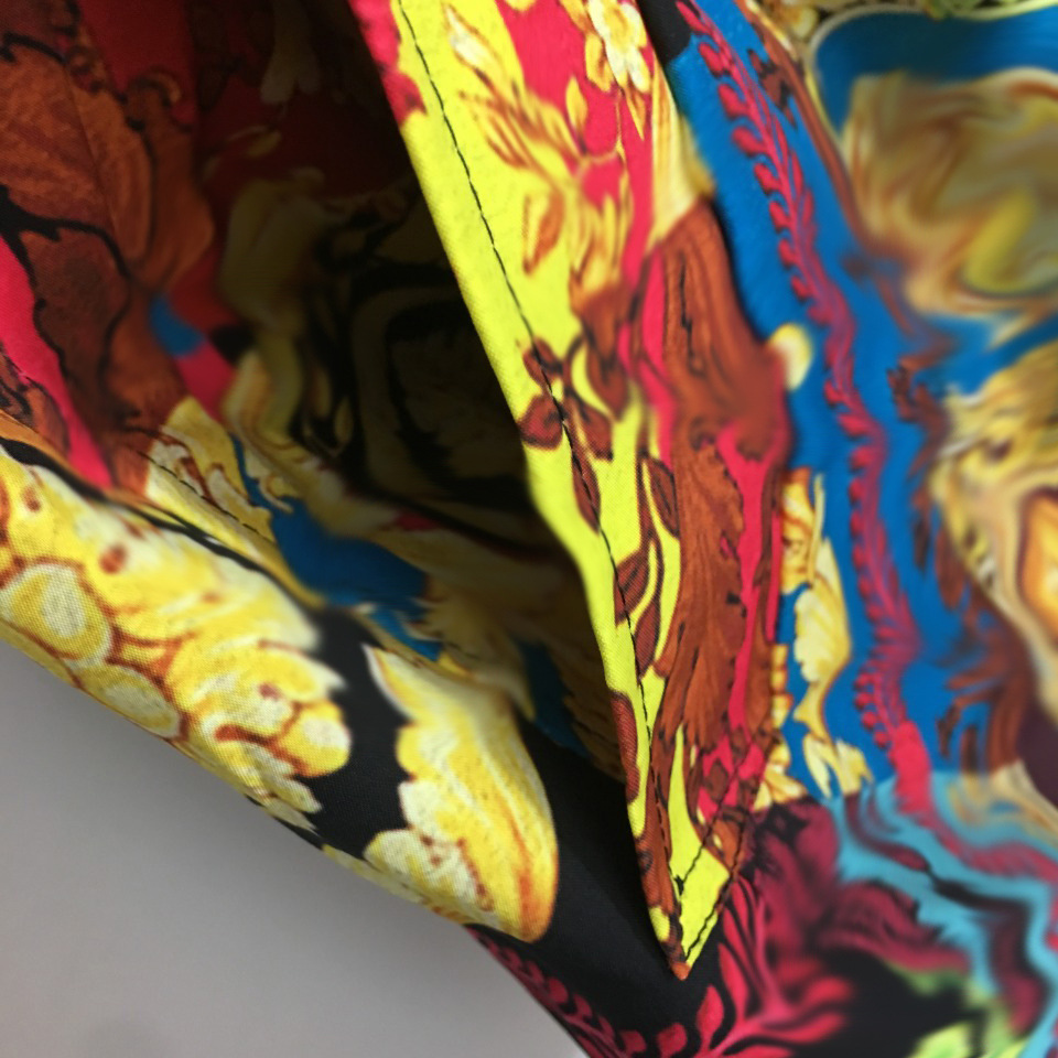 Retro Printed Suit Neck Belt Waisted Long Sleeve Dress