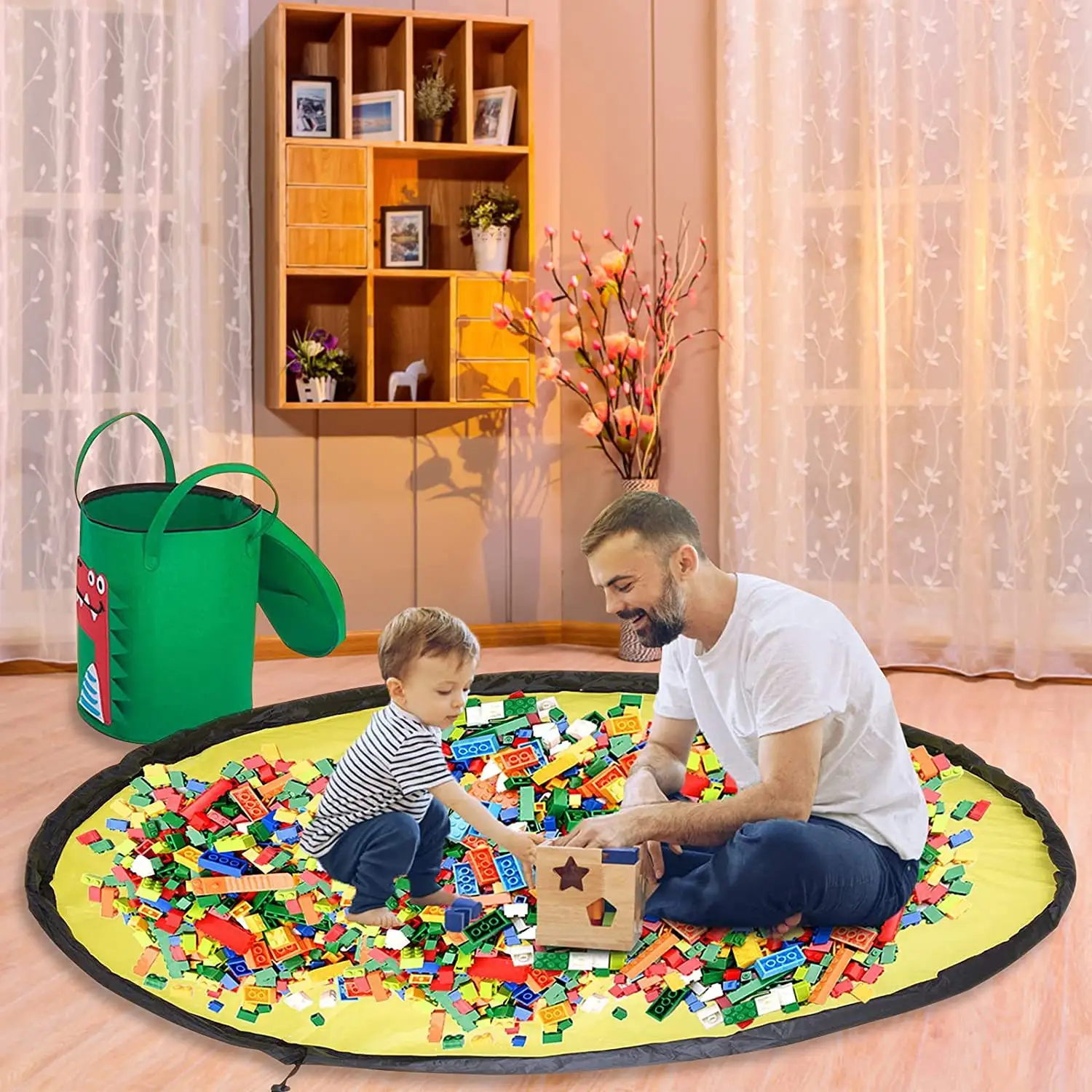 Felt Storage Bag Toy Play Mat 2