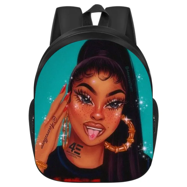 African Girl School Bag Primary And Secondary School Students Backpack African Girl Style4 One Size - Shop at LoveMi