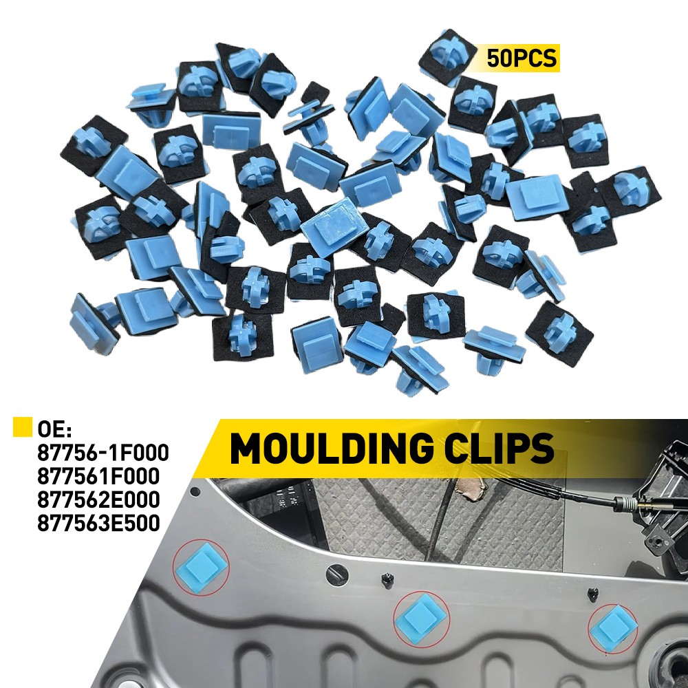 50pcs For Hyundai Santa KIA Side Moulding Clips Door Trim Strip 877561F000 — image 2