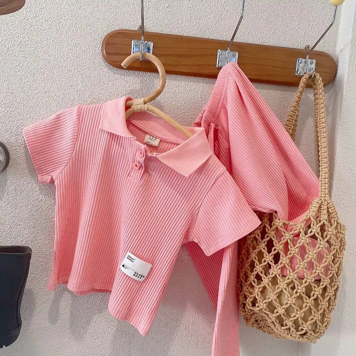 Fashion Wide Leg Pants Baby Thin Casual Suit