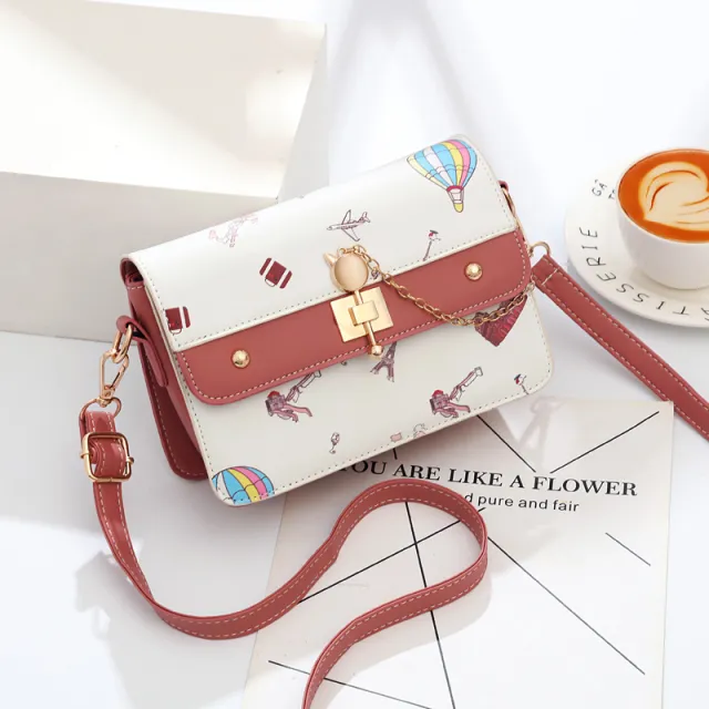 Fashion Versatile Diagonal Cross Lady Bag Pink - Shop at LoveMi