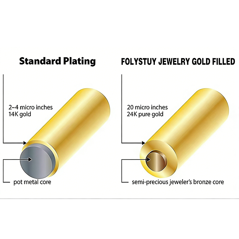 Lovely Multi Hearts 24K Gold Filled Jewelry Bracelet,Woman Accessories Fashion Creative Gift - Image 4