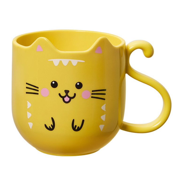 Yellow cat cup