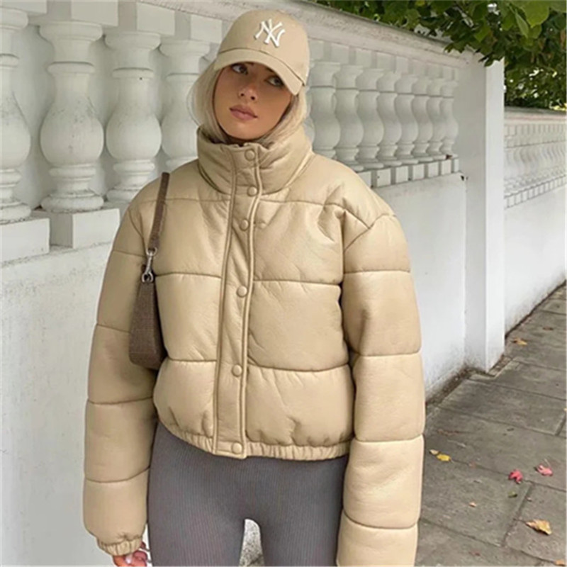 Style Women's New Style Stand-up Collar Loose Bread Coat