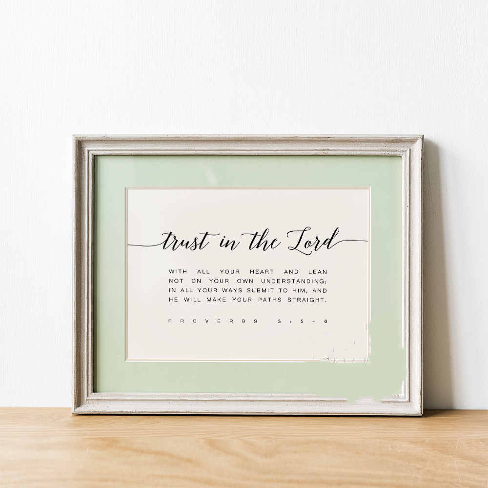 Title 4, Blessing Bible Wall Art Print Canvas Painting