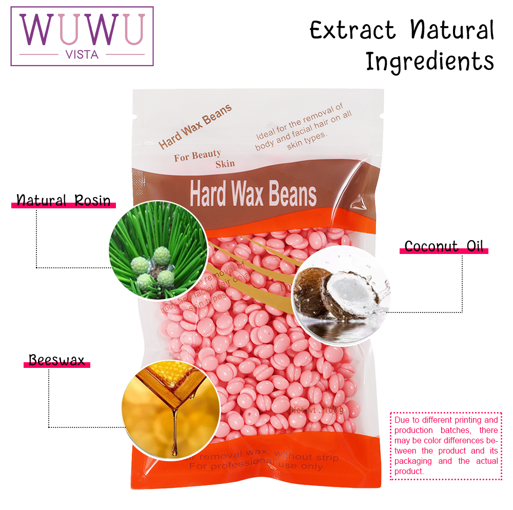Wax Beans 3.52oz For Hair Removal, Brazilian Coarse Waxing For Bikini, Face, Eyebrow, Back, Chest, Legs, Armpit, At Home Waxing Beads For Women Men