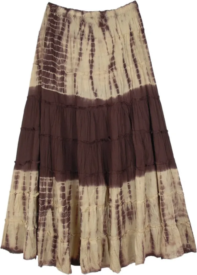 Women's Fashion Cake Flounces With A line Skirt Apricot - Shop at LoveMi