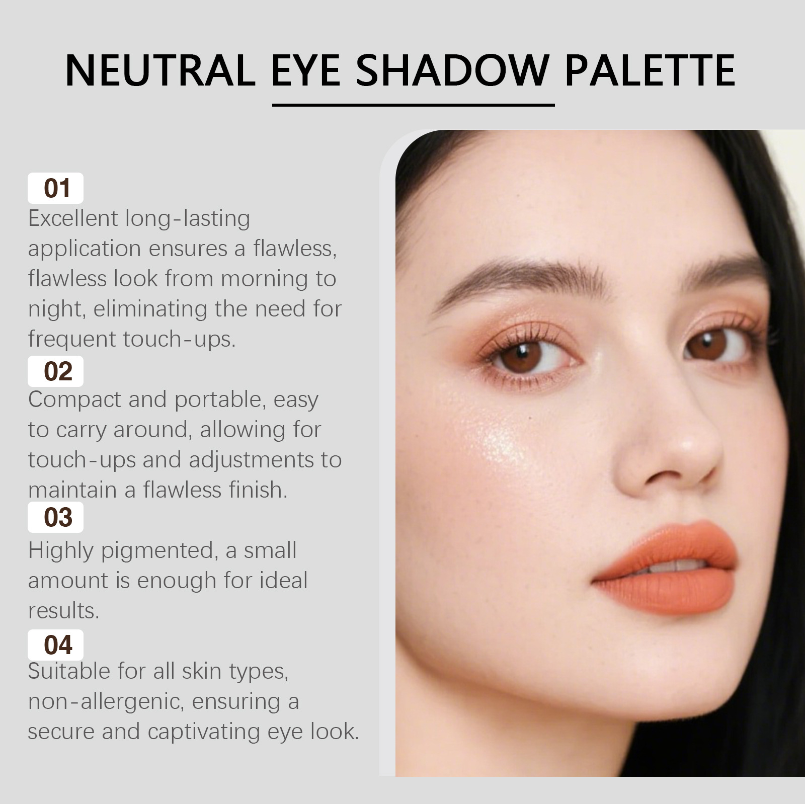 9-Color Eyeshadow Palette - Multi-Use, 9-Color Eyeshadow Makeup, Suitable For Everyday Wear, Portable, Party & Party Makeup 4