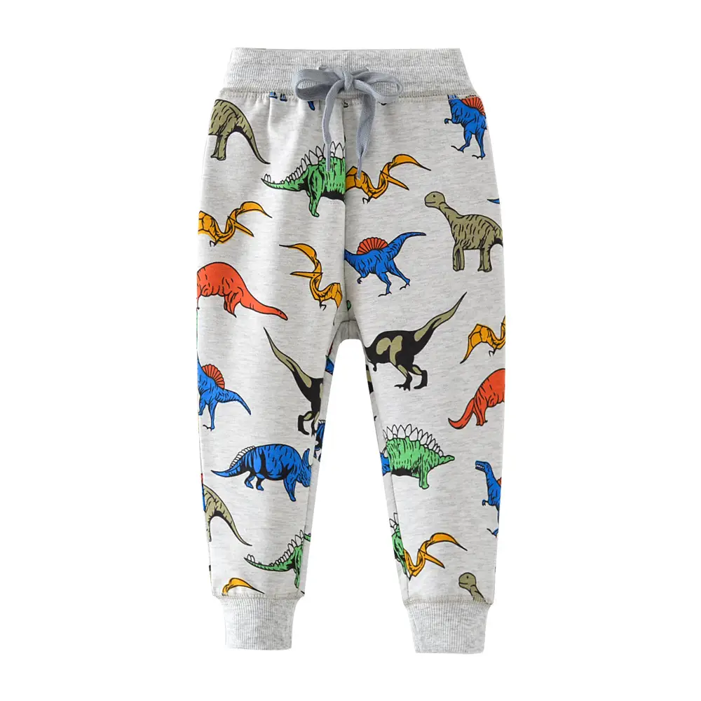 Casual Cartoon Print Children's Knitted Trousers