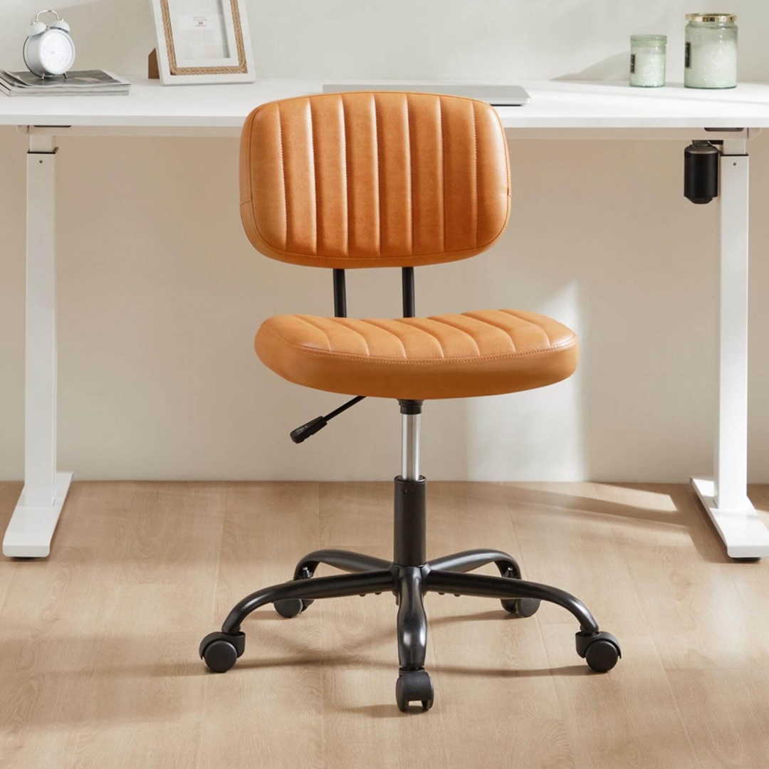 Adjustable Height 360degrees Rolling Swivel Computer Task Chair Without Arm image 17