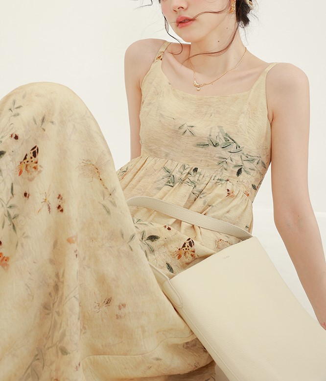 Floral Camisole A-Line Dress