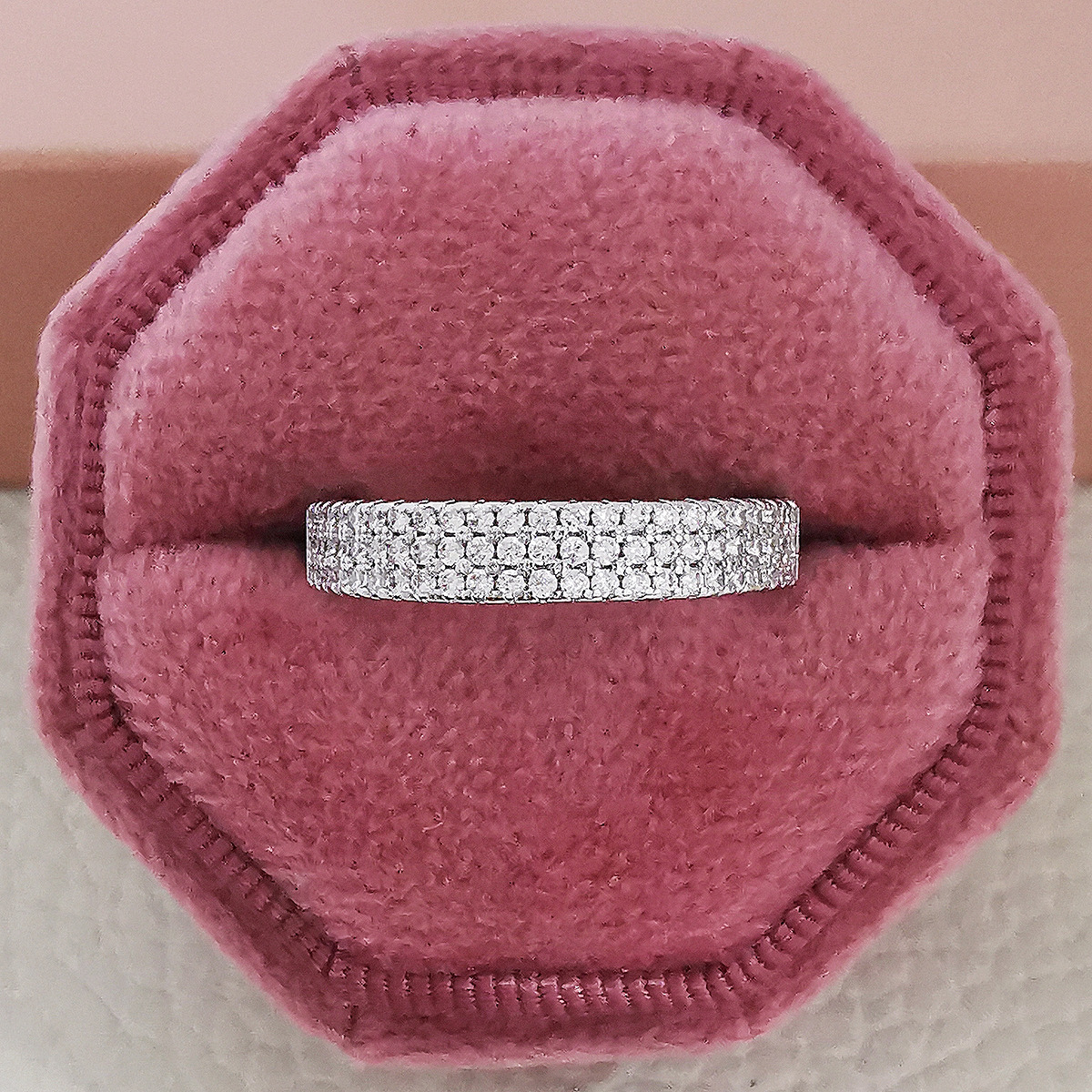 S925 Sterling Silver Ring Micro Set For Women