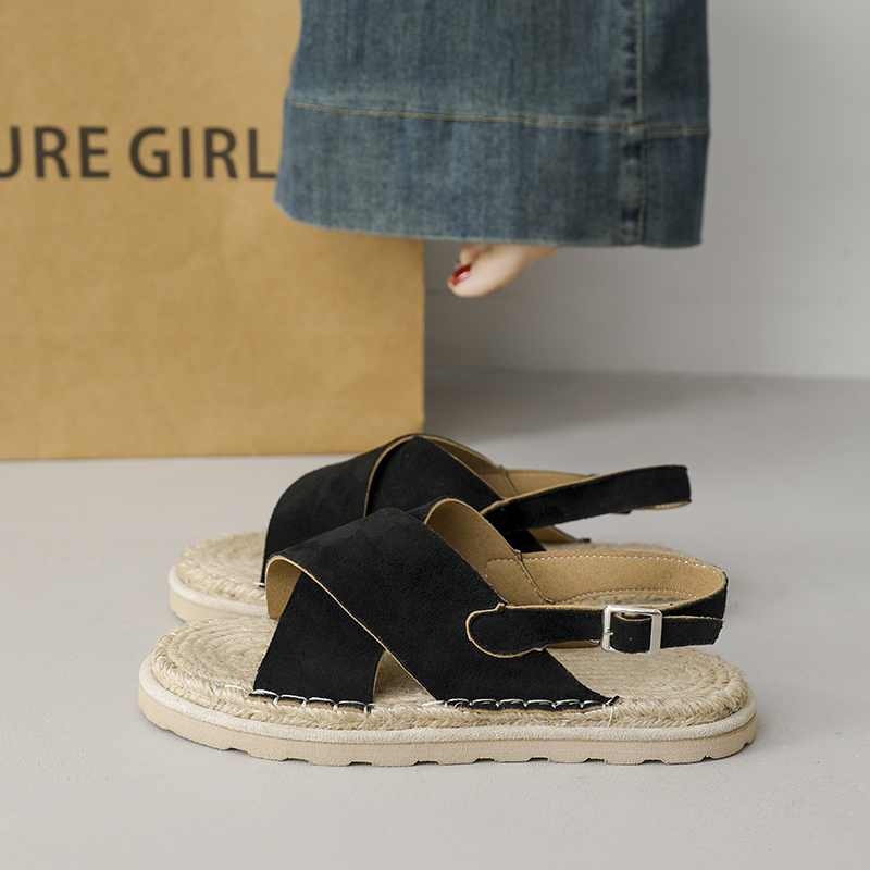 Suede Espadrille Slingback Sandals, picture 3 of 6