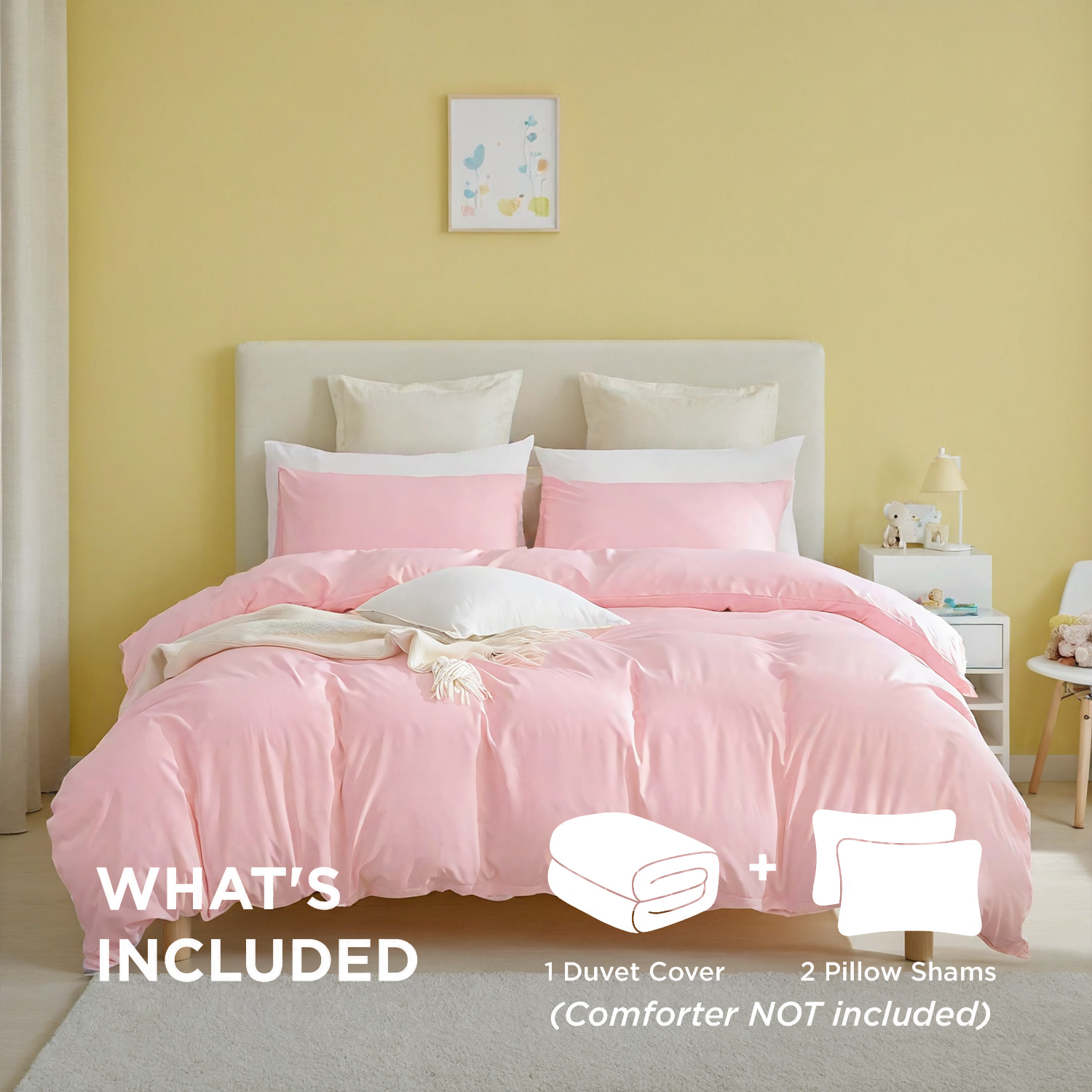 2-Pack White & Pink 3-Piece Bohemian Bedding Sets.Crafted From Durable, Abrasion-resistant Fabric That Maintains Exceptional Softness For Comfortable Sleep. Skin-friendly. — foto 7