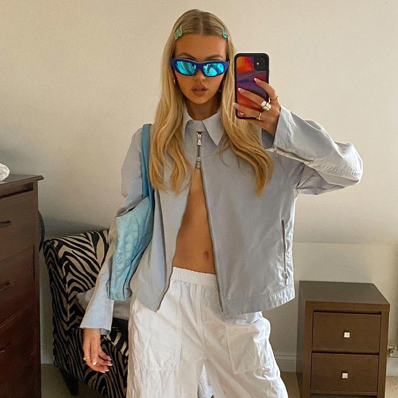 Spice Girls Lapel Loose Outer Long Sleeve Top