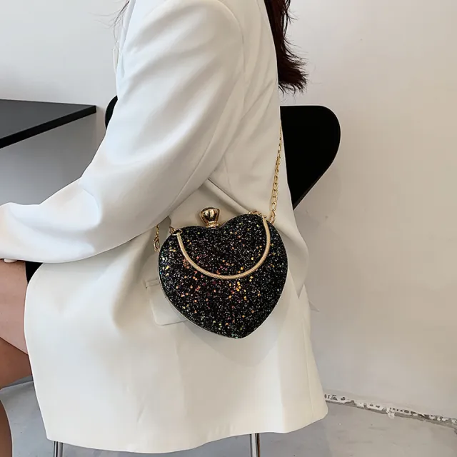 Cute Girl Versatile Hand Messenger Dinner Bag Black - Shop at LoveMi