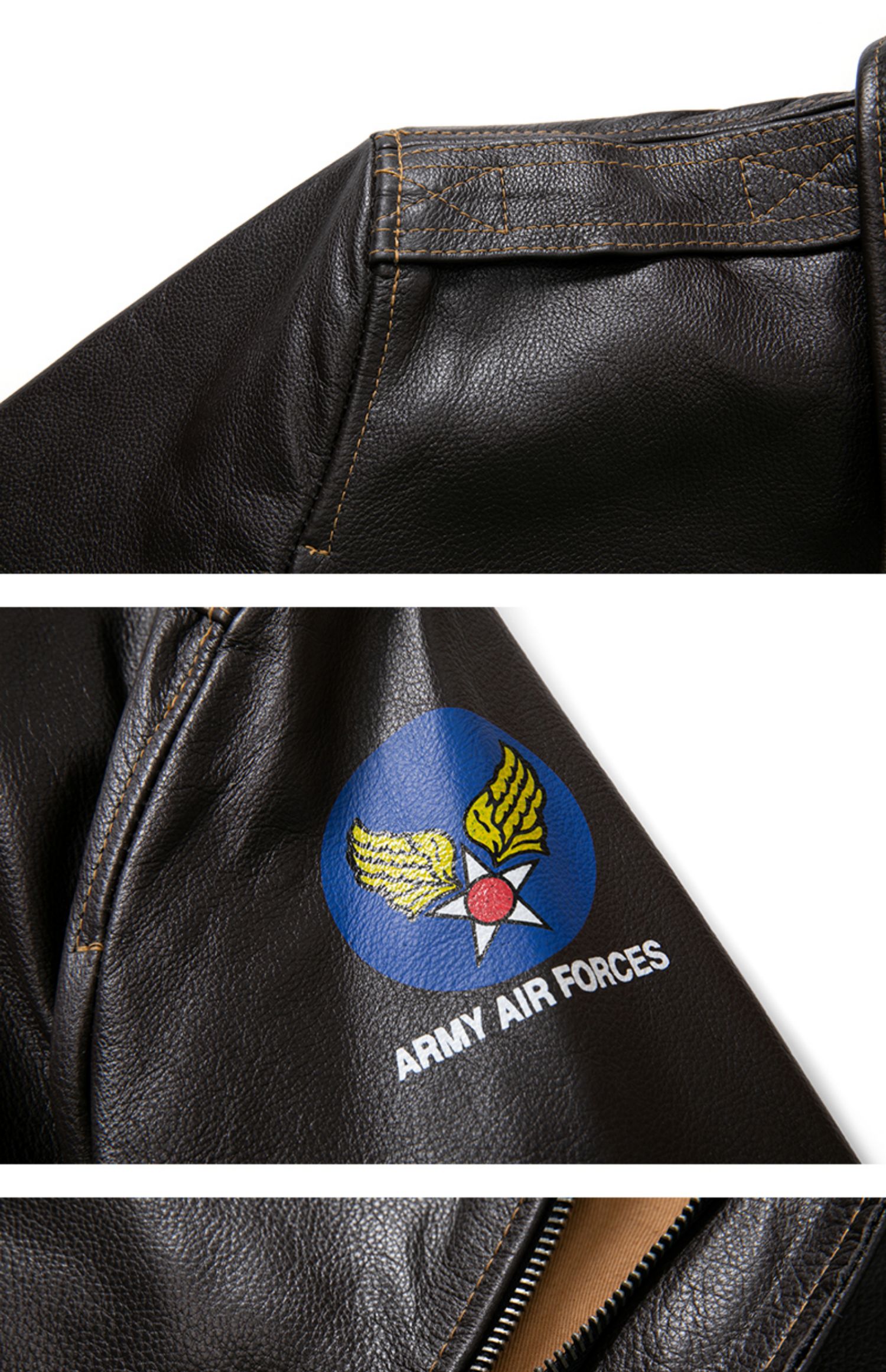 Title 14, Genuine Leather Flight Jacket Baseball Uniform ...