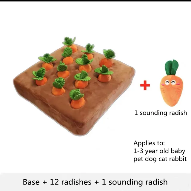 Pet Dog Toys Carrot Plush Toy Vegetable Chew Toy For Dogs Snuffle Mat For Dogs Cats Durable Chew Puppy Toy Dogs Accessories Set - Shop at LoveMi