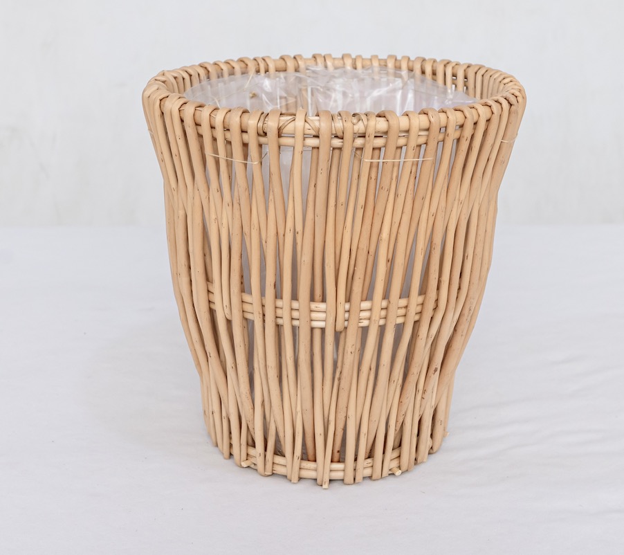 Handmade Willow Wicker Planter Basket Boho Rustic Home Decor