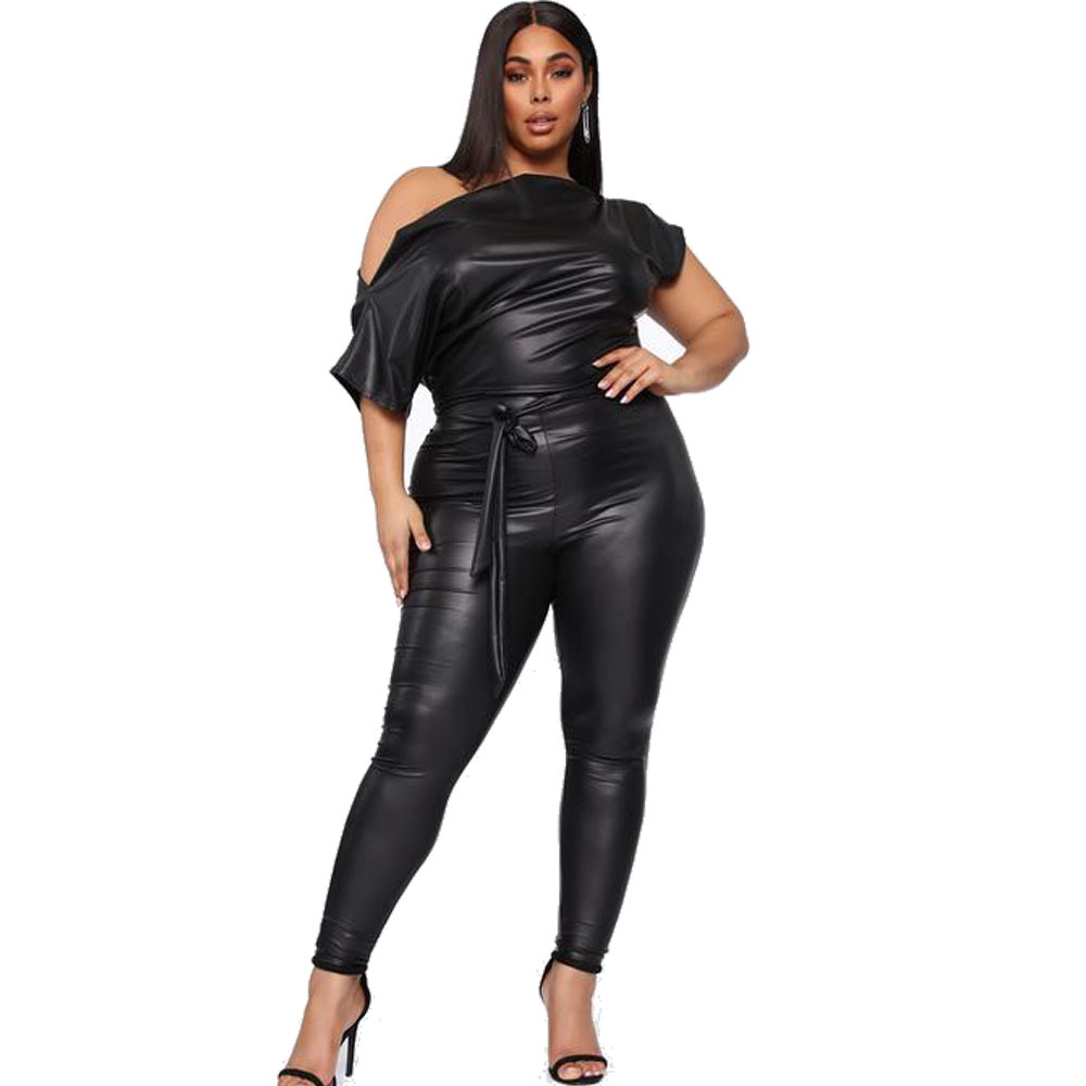 Autumn New Style European And American Women's Cross-border Leather Pants