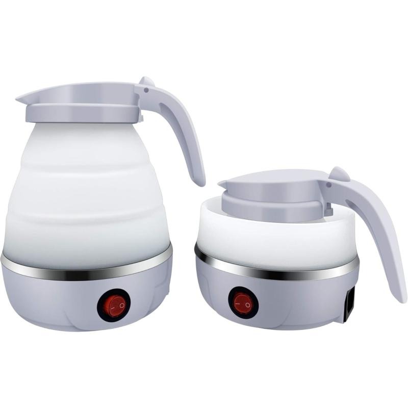600ML Collapsible Travel Electric Water Kettle Folding Camping Caravan Silicone — image 9