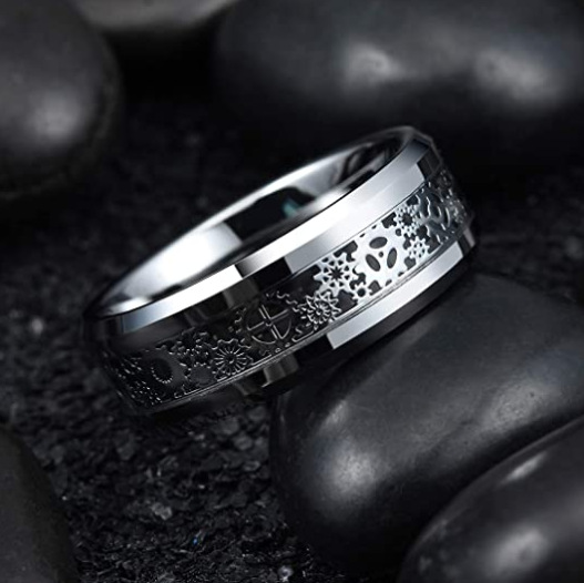 Personalized Tungsten Steel Fashion Ring