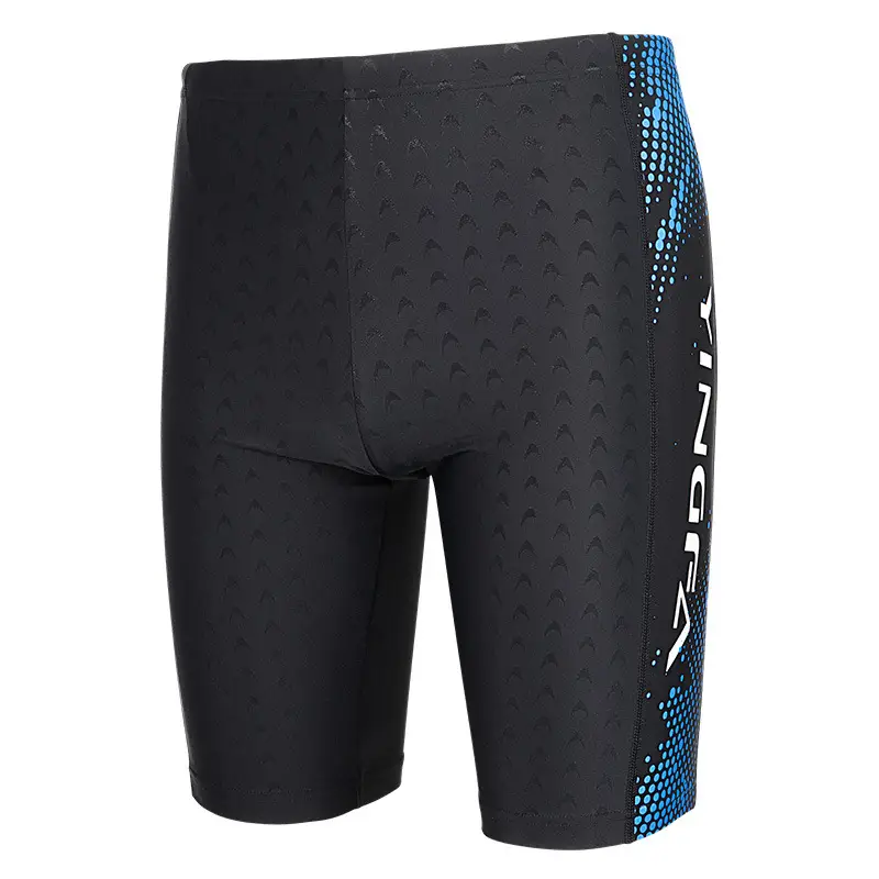 Men's Boxer Five Points Professional Swimming Trunks Mid-length