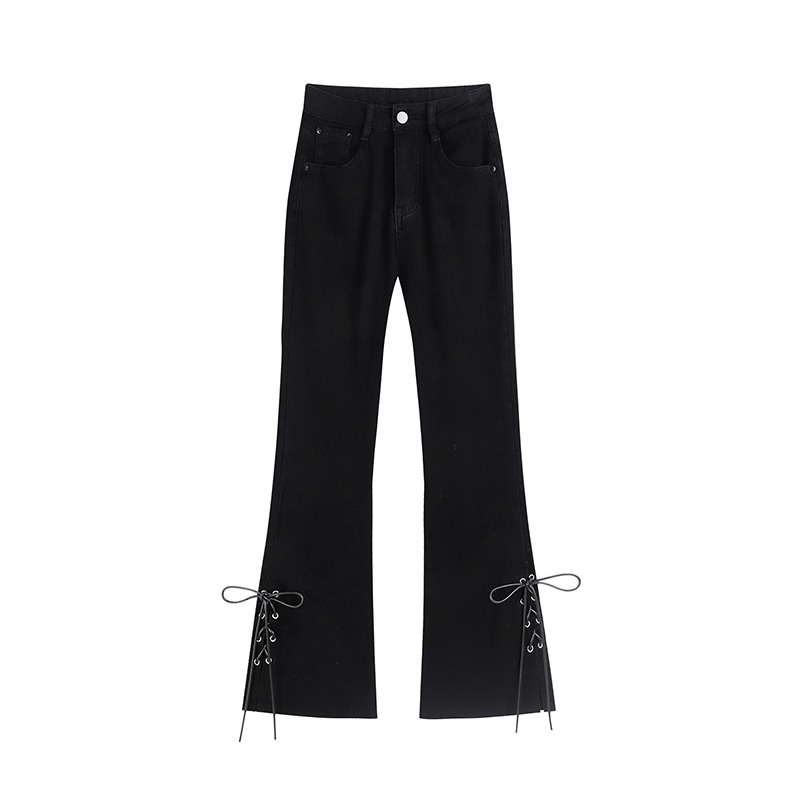 Small Hot Girl Bow Cropped Trousers