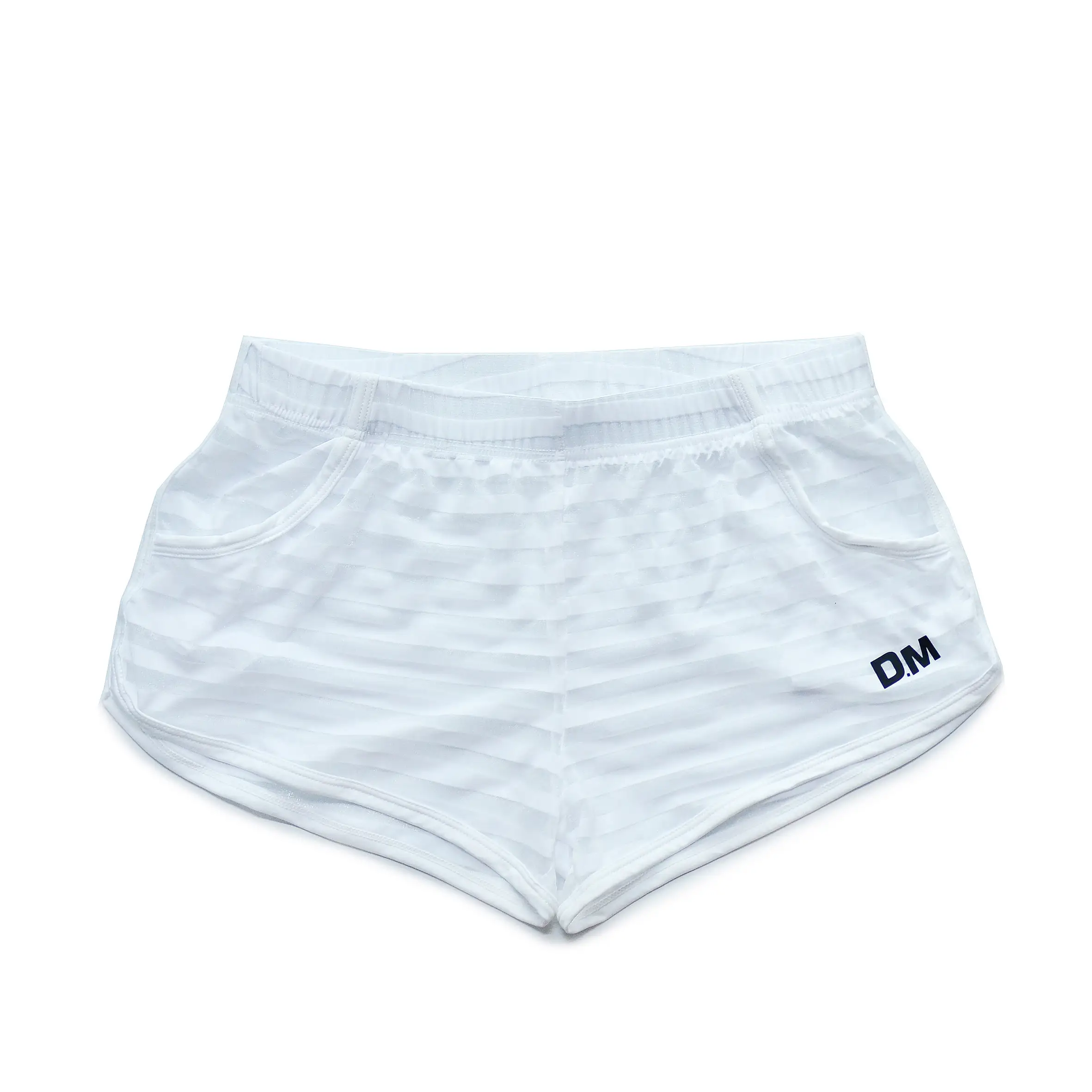 Men's Quick-drying Home Sheer Low Waist Striped Breathable Shorts