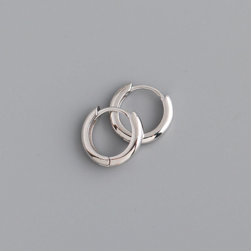 Women's Sterling Silver Ear Buckle Earrings