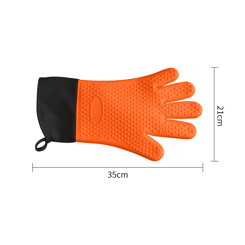 Title 7, Silicone Gloves Kitchen Baking Insulation Five ...