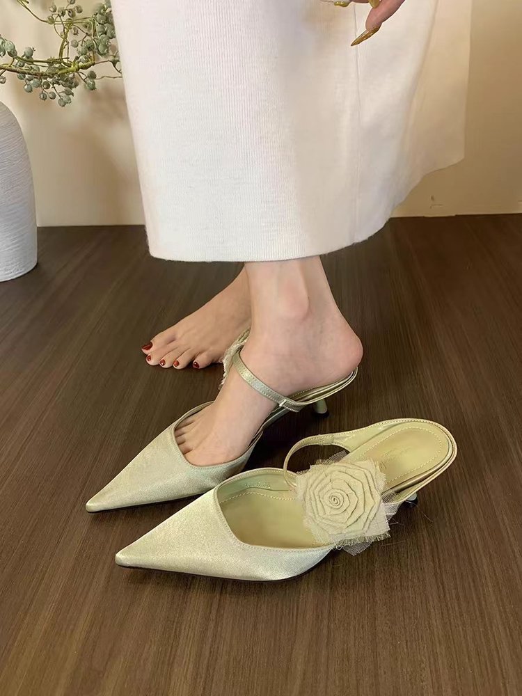 Closed Toe High Heel Mules, picture 3 of 5