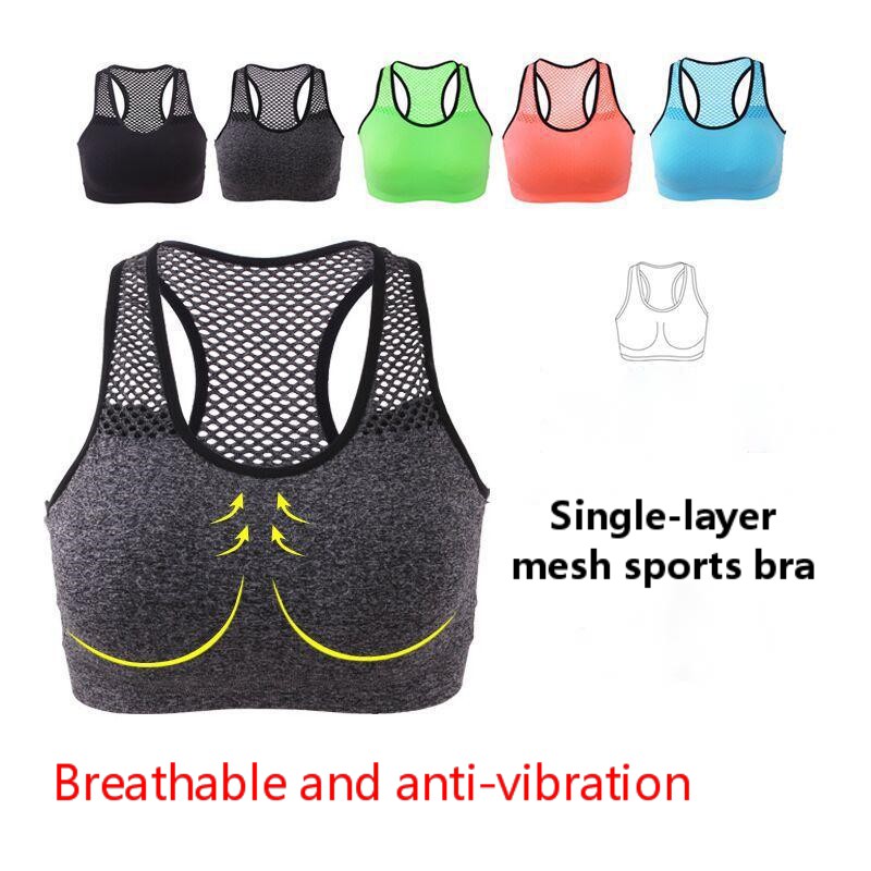 Title 1, Yoga fitness mesh bra without back