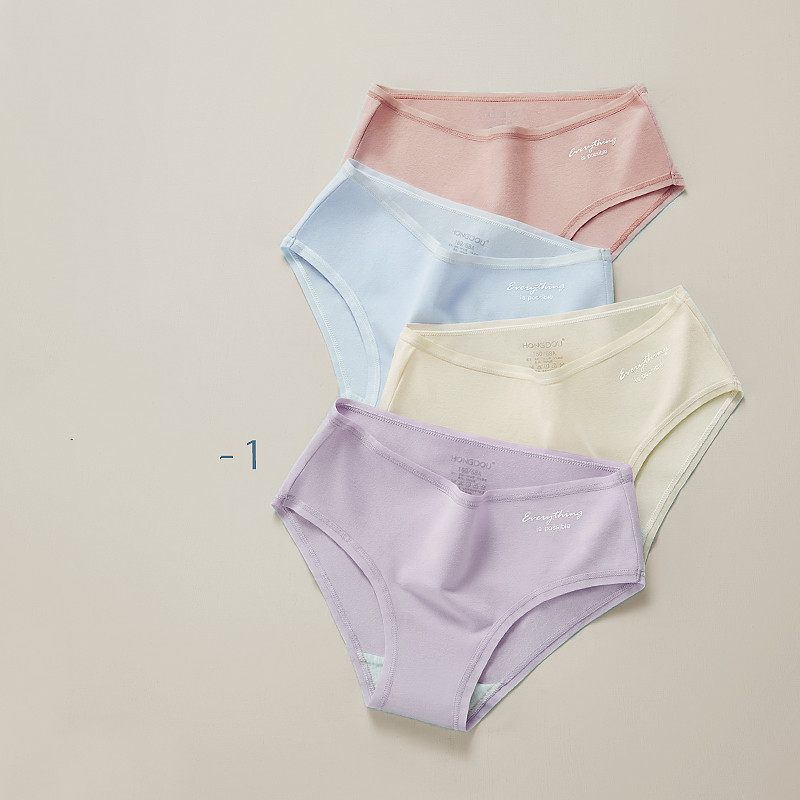 Title 4, Ladies Mid Waist Underwear Women Pure Cotton