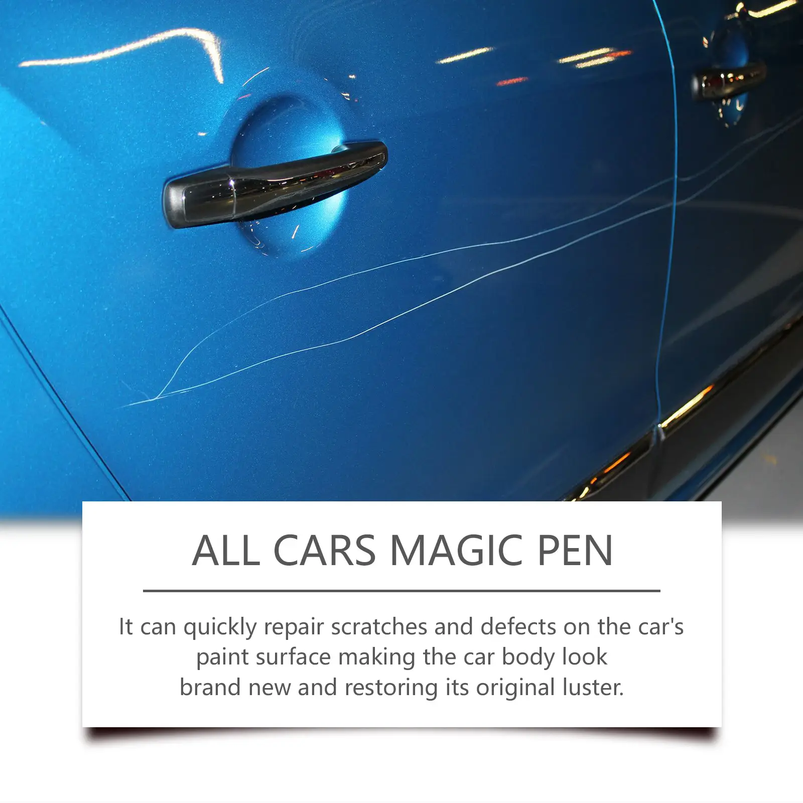 Universal Car Scratch Repair Magic Pen, Auto Minor Scratches Remover Touch Up Paint Pen, Quick Dry Stable Coating For All Vehicles