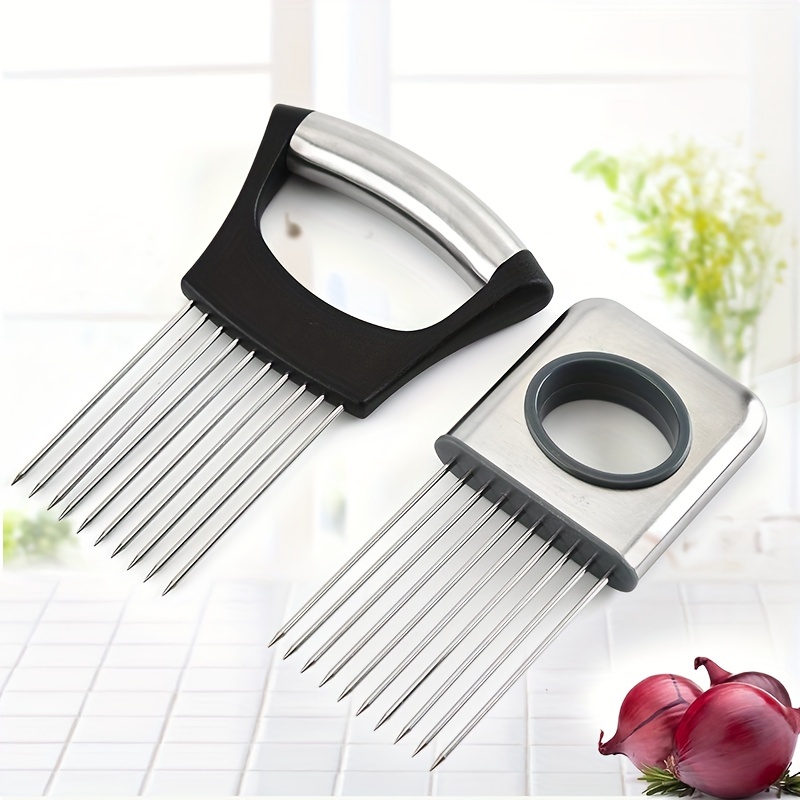 Onion Slicer Holder Stainless Steel Lemon Holder Household Gadget Kitchen