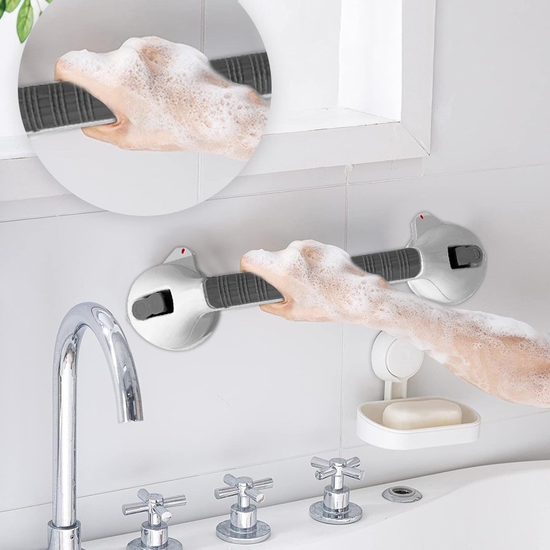 2X Suction Grab Rail Bar Safe Handle Handrail Disability Shower Safety Support G — image 5